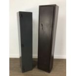 TWO METAL GUN CABINETS,