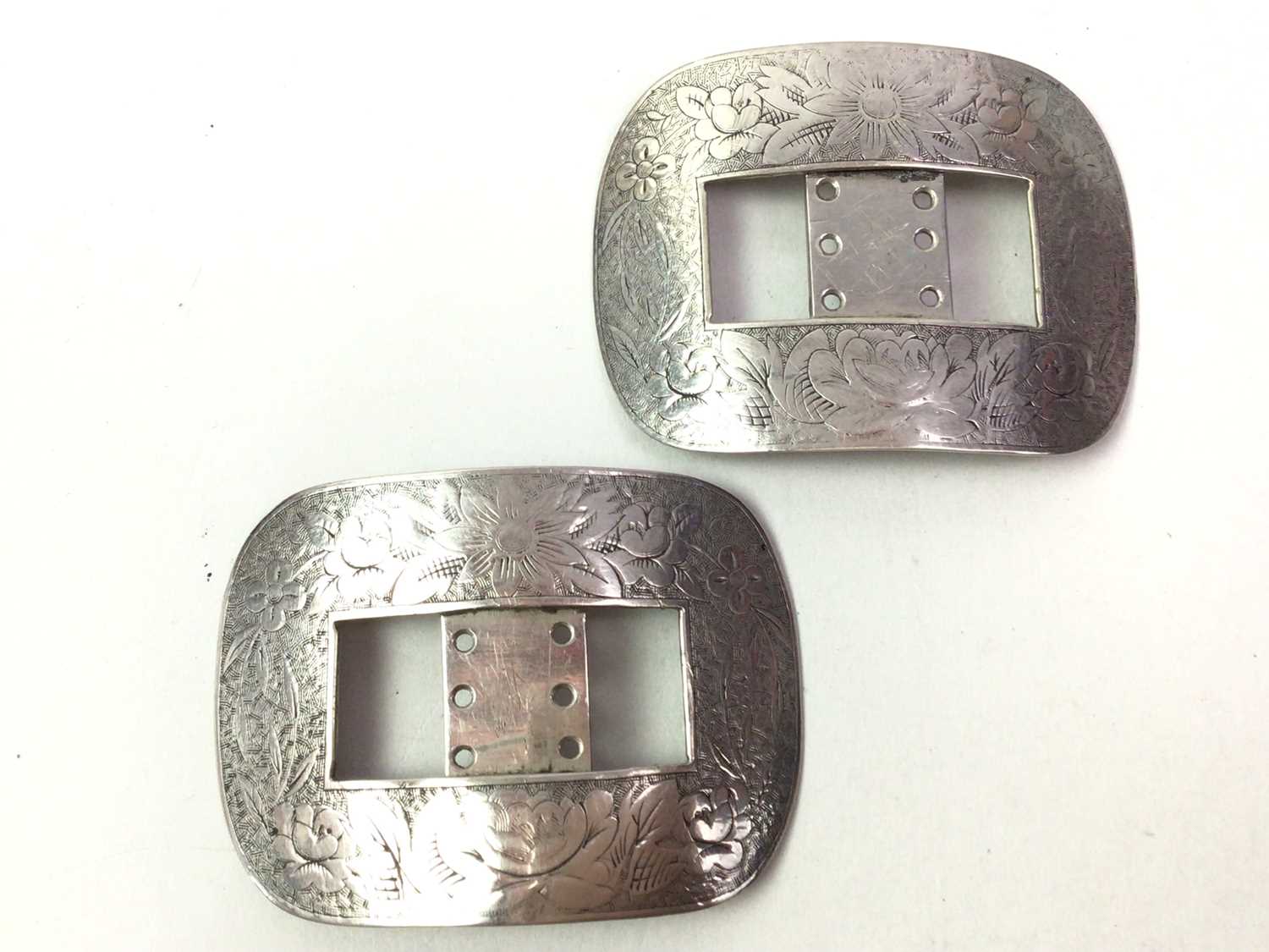 PAIR OF UNMARKED SHOE BUCKLES,