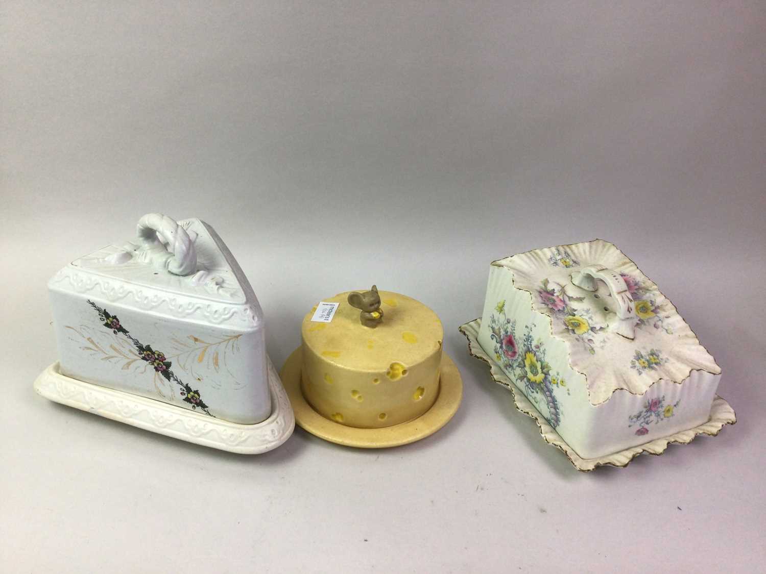 NINE VICTORIAN AND LATER CHEESE DISHES AND COVERS, - Image 4 of 4