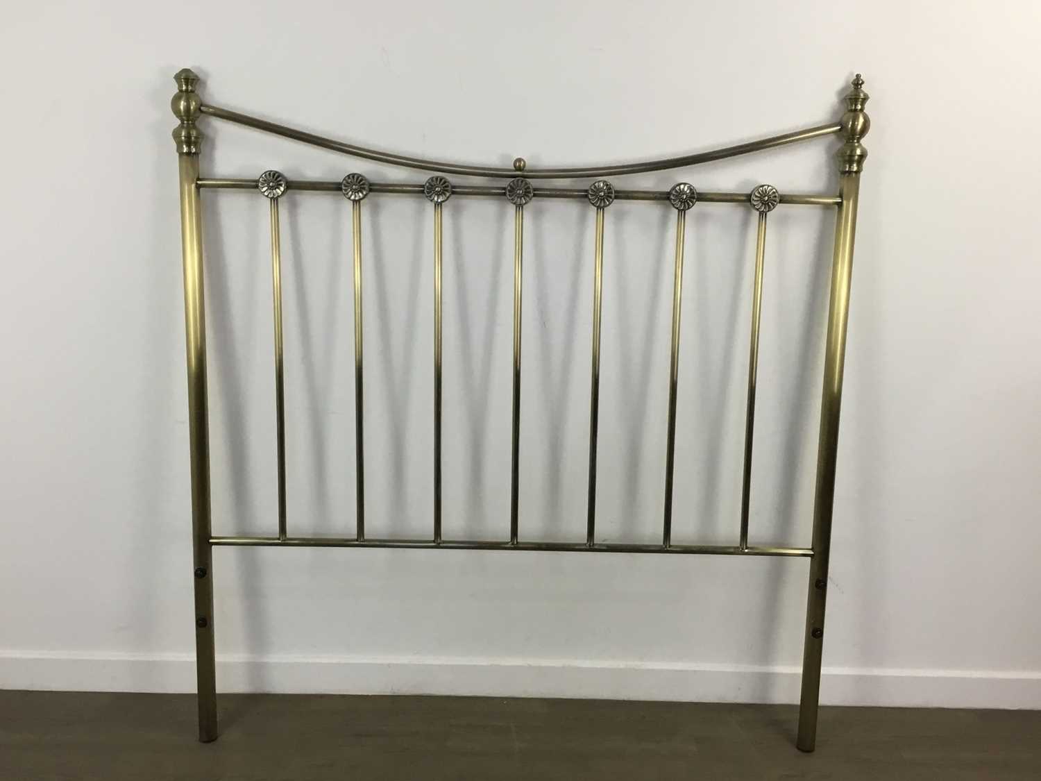 BRASS DOUBLE BEDSTEAD,