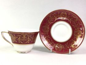 ROYAL WORCESTER TEA SERVICE, ALONG WITH A ROYAL WORCESTER COFFEE SERVICE AND OTHER ITEMS