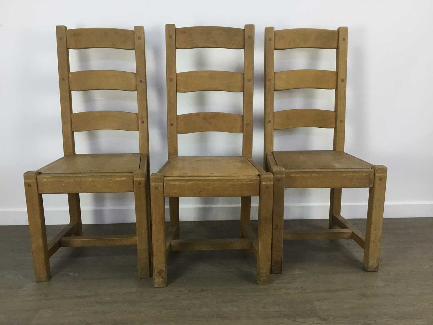 SET OF SIX DINING CHAIRS, - Image 2 of 2