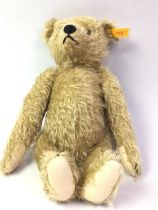 STEIFF TEDDY BEAR, ALONG WITH THREE OTHER BEARS