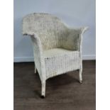 THREE LLOYD LOOM ARMCHAIRS,