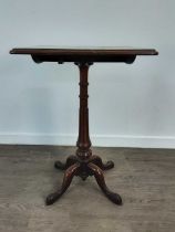 GEORGIAN MAHOGANY TILT TOP TEA TABLE,