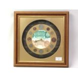 FRAMED WALL CLOCK, AND OTHER ITEMS