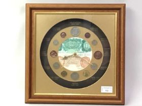 FRAMED WALL CLOCK, AND OTHER ITEMS