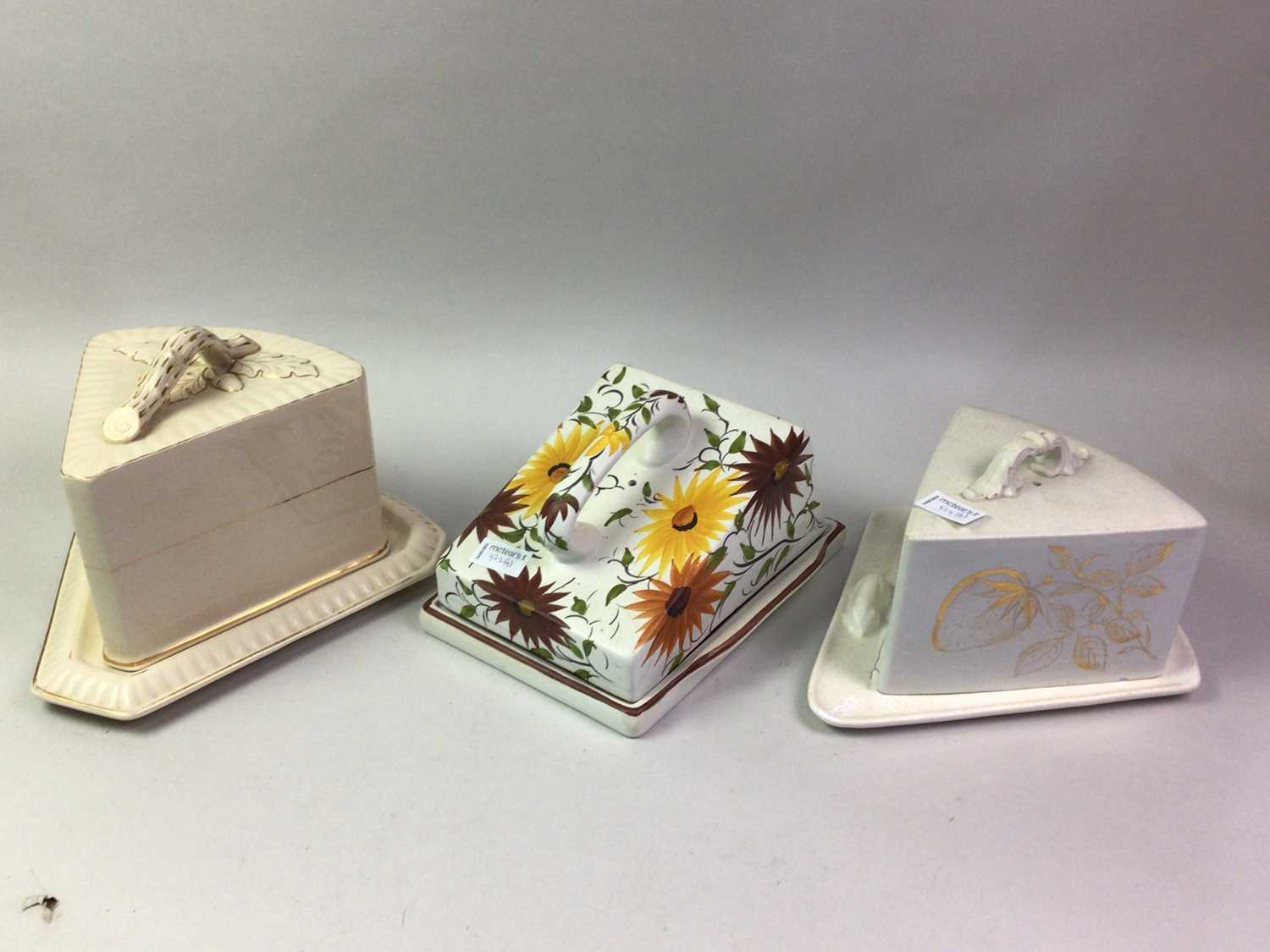 NINE VICTORIAN AND LATER CHEESE DISHES AND COVERS, - Image 3 of 4