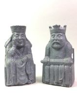 PAIR OF LEWES CHESSMEN ORNAMENTS,