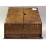 BURR WALNUT STATIONERY BOX, AND OTHER WOOD BOXES