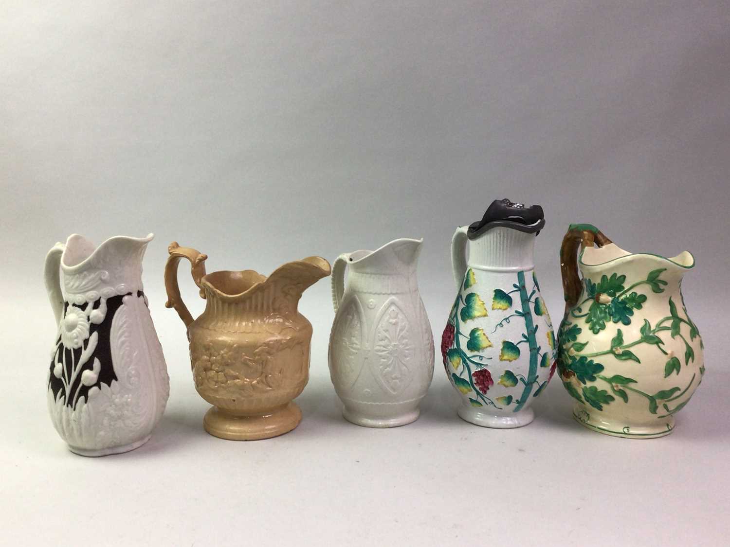 SIX VICTORIAN AND LATER WATER JUGS, - Image 2 of 2