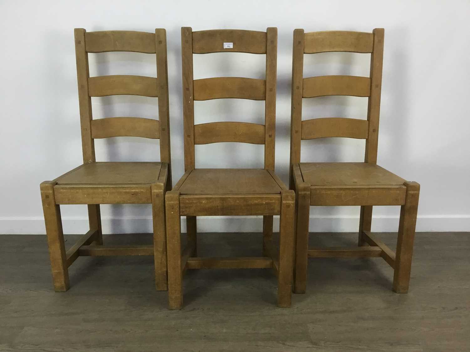 SET OF SIX DINING CHAIRS,
