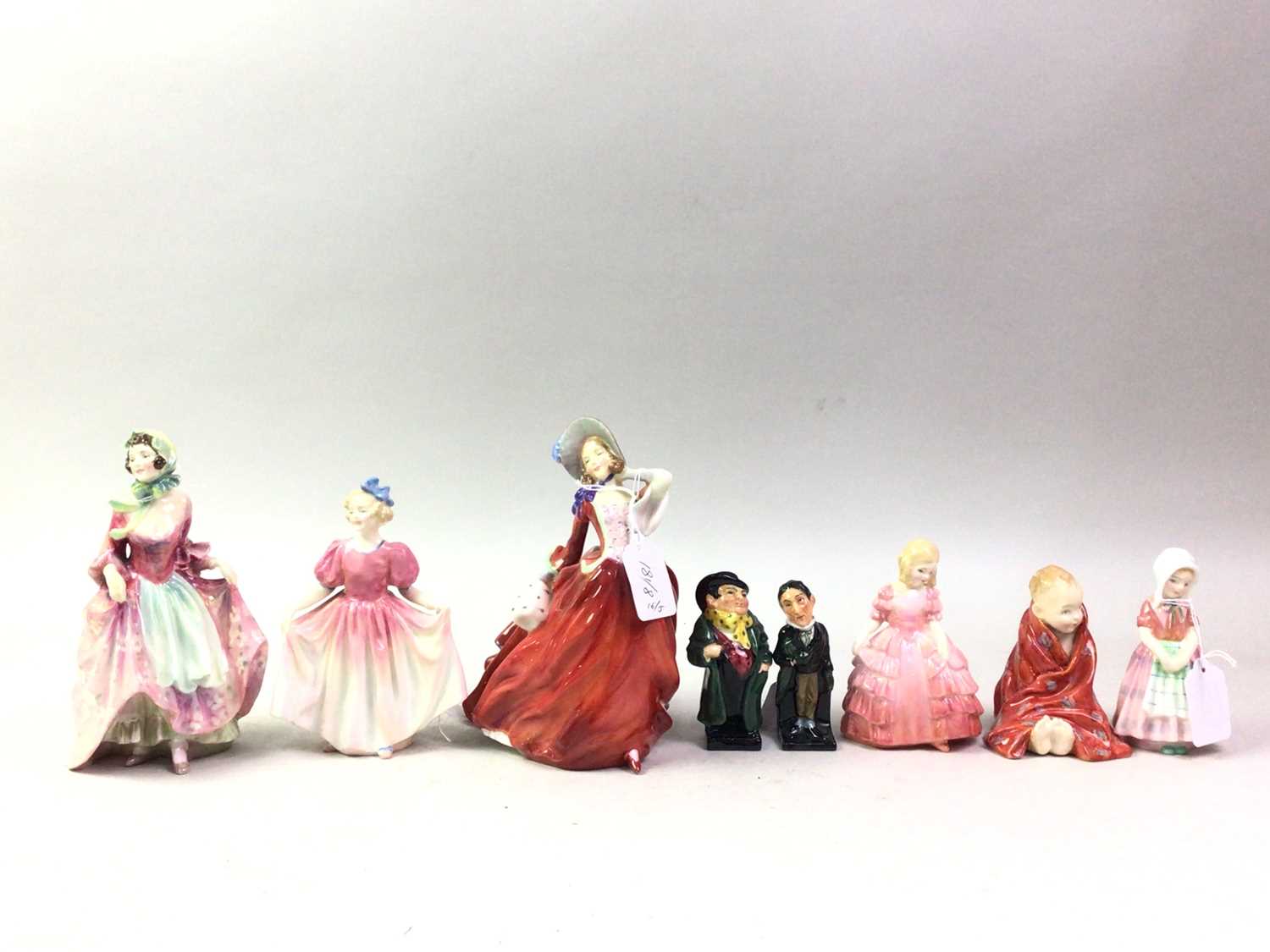 GROUP OF EIGHT ROYAL DOULTON FIGURES, - Image 2 of 2