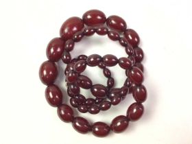 BAKELITE BEAD NECKLACE,