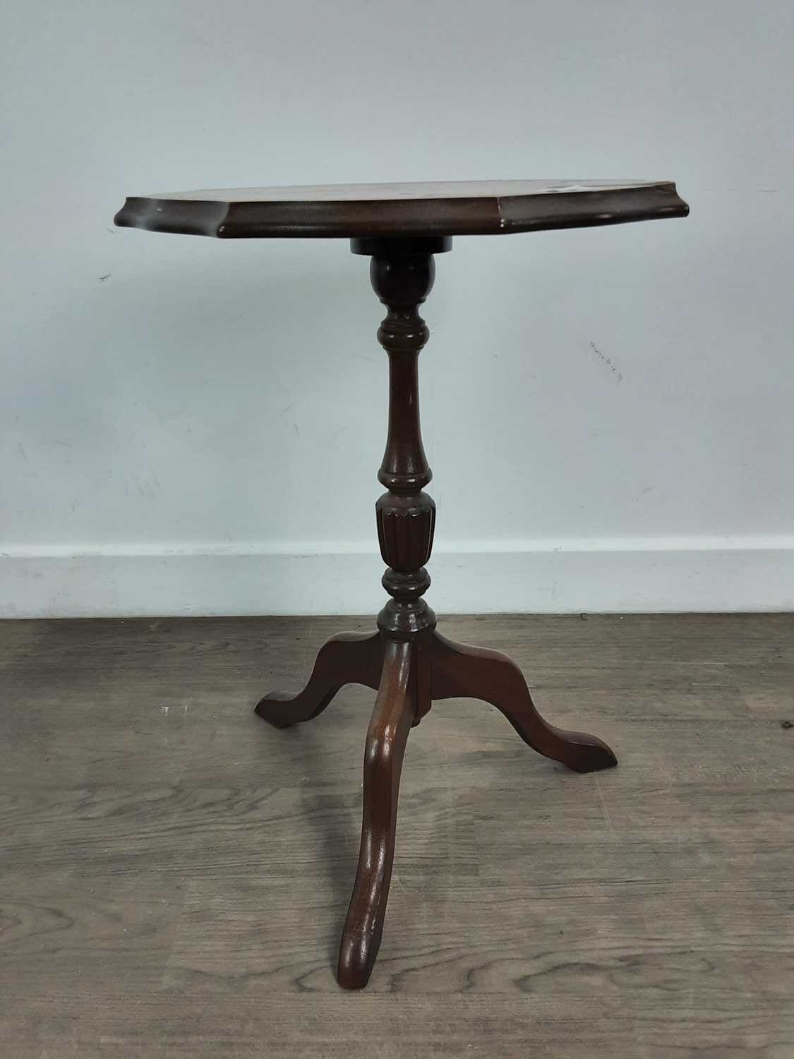 SMALL MAHOGANY WINE TABLE,