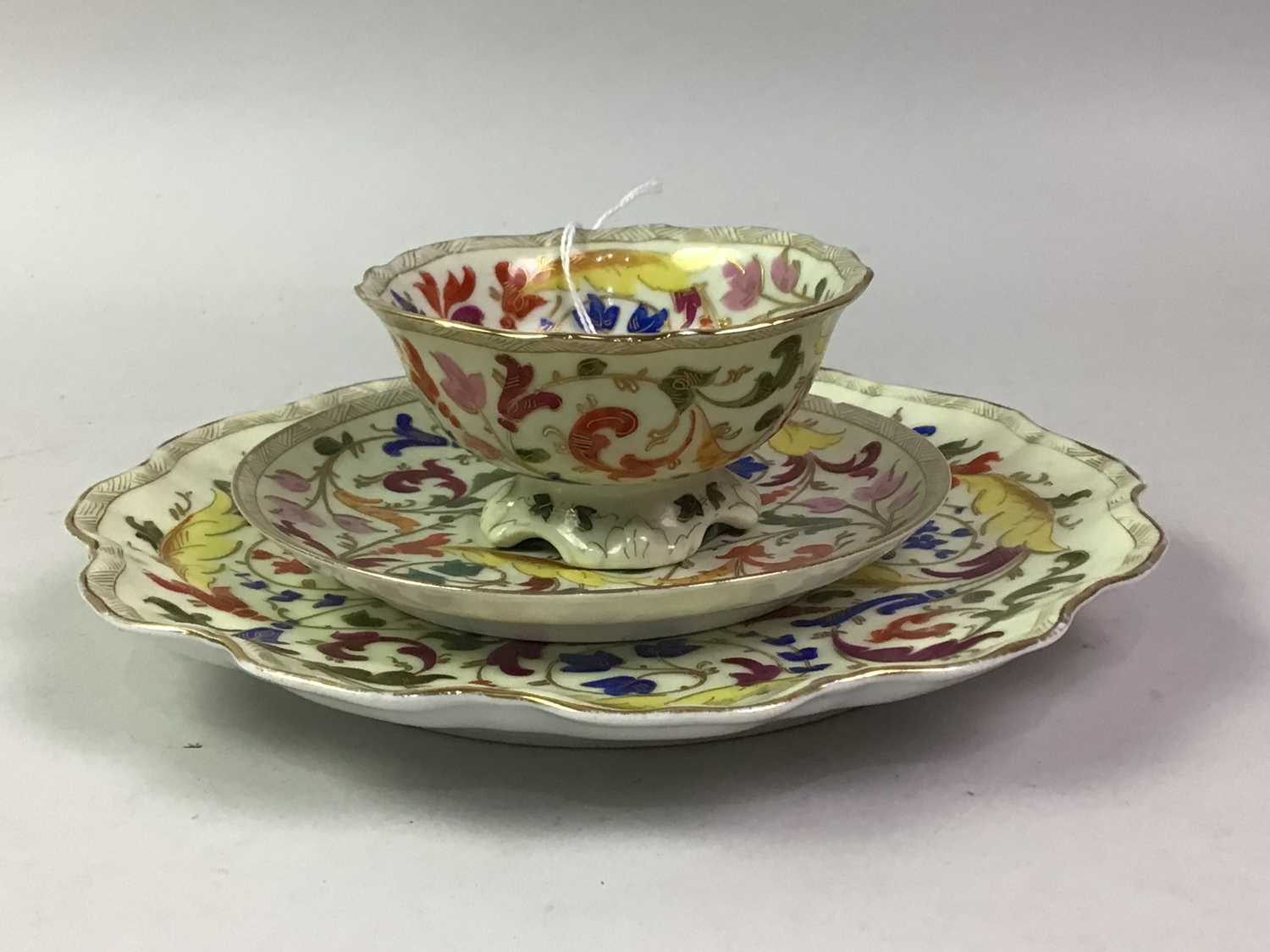 PAIR OF 19TH CENTURY MEISSEN DOUBLE SALTS, AND OTHERS CERAMICS - Image 2 of 10