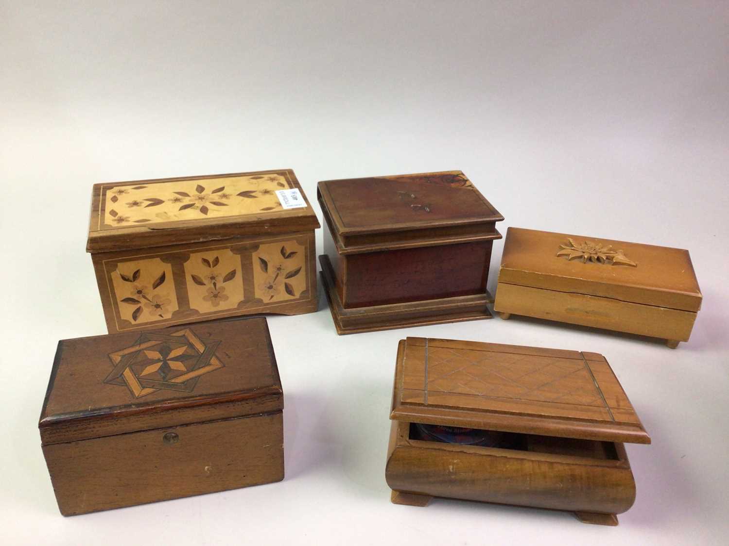 GROUP OF WOOD BOXES, - Image 3 of 5