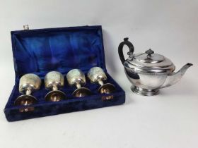 GROUP OF SILVER PLATE,