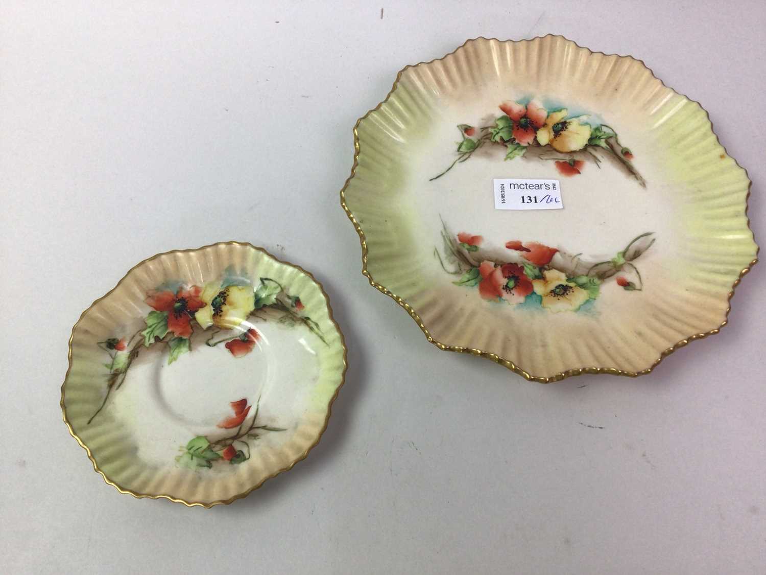 NAUTALIS PORCELAIN CUP, SAUCER, SIDE PLATE AND BISCUIT PLATE, ALONG WITH 18TH CENTURY AND LATER ENGL - Image 2 of 7