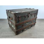 VINTAGE CABIN TRUNK, EARLY 20TH CENTURY