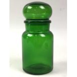 GROUP OF GREEN GLASS WARE,