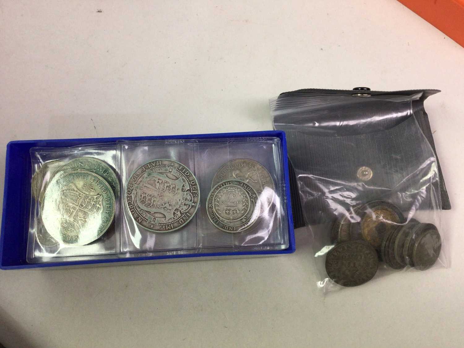 GROUP OF VARIOUS GB AND OTHER COINS, ALONG WITH A SET OF MINIATURE WORLD WAR ONE MEDALS - Bild 5 aus 5