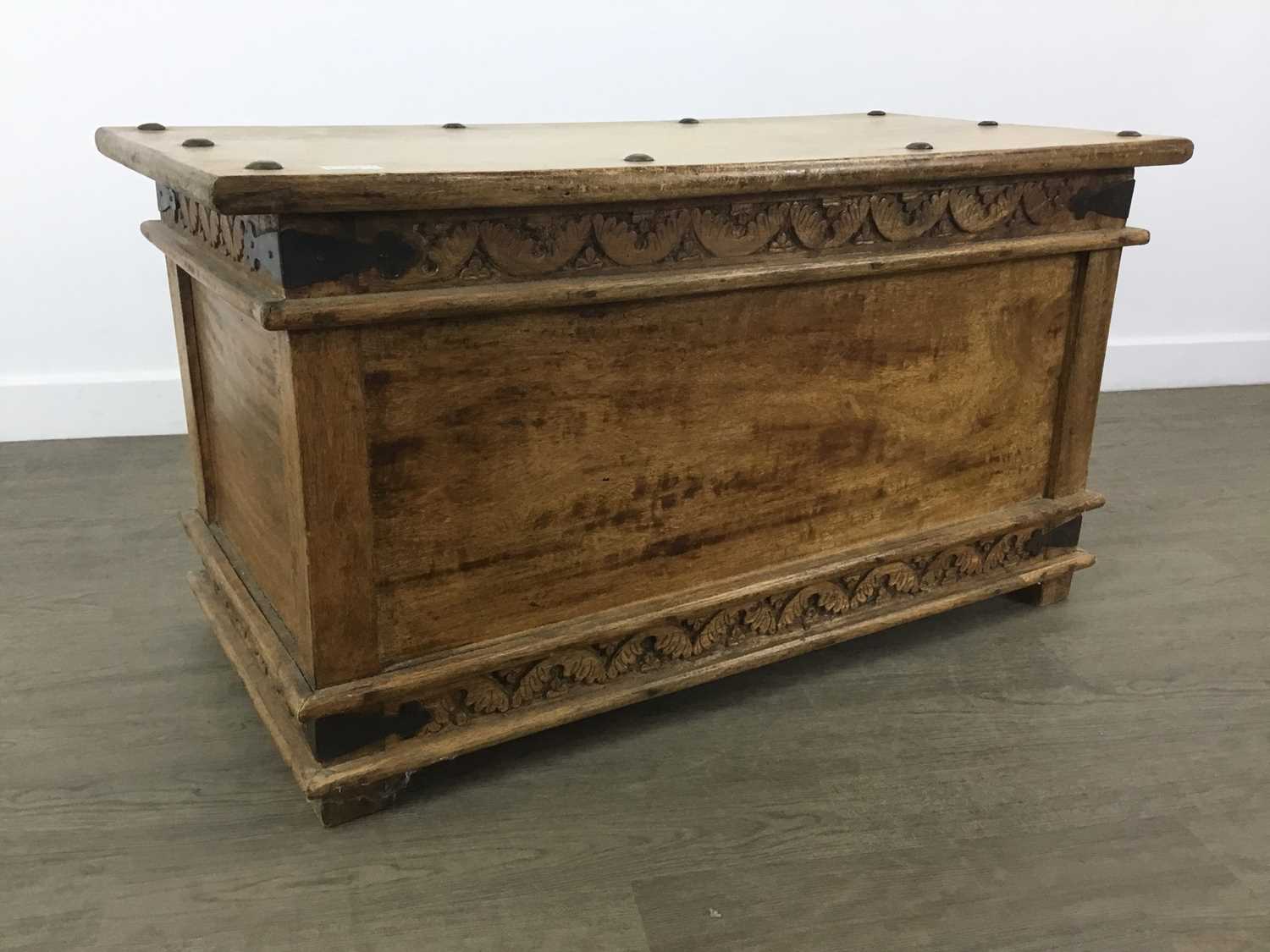 CARVED BLANKET CHEST,