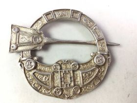 ENAMELLED BROOCH, AND OTHER ITEMS