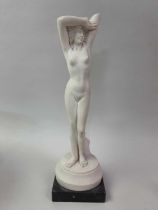 COMPOSITE FIGURE OF A NUDE FEMALE, AND OTHER CERAMICS