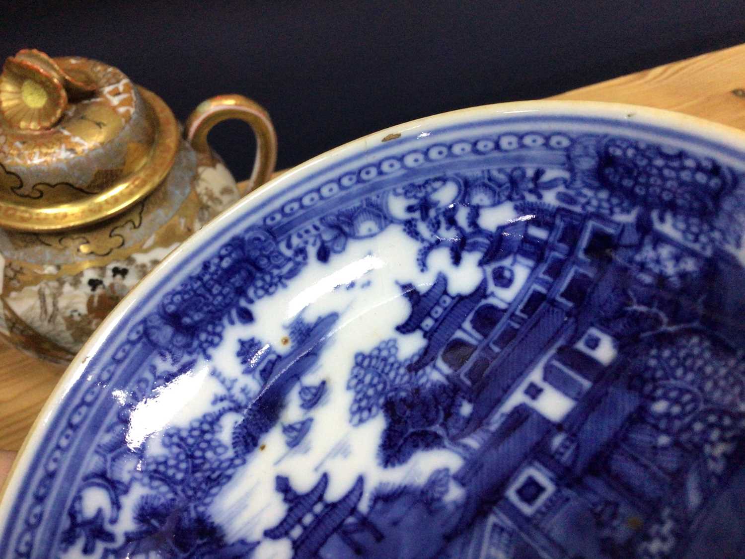 GROUP OF 18TH CENTURY CHINESE BLUE AND WHITE PORCELAIN, QIANLONG PERIOD 1736 - 1795 - Image 3 of 8