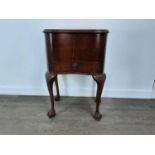 WALNUT SEWING TABLE,