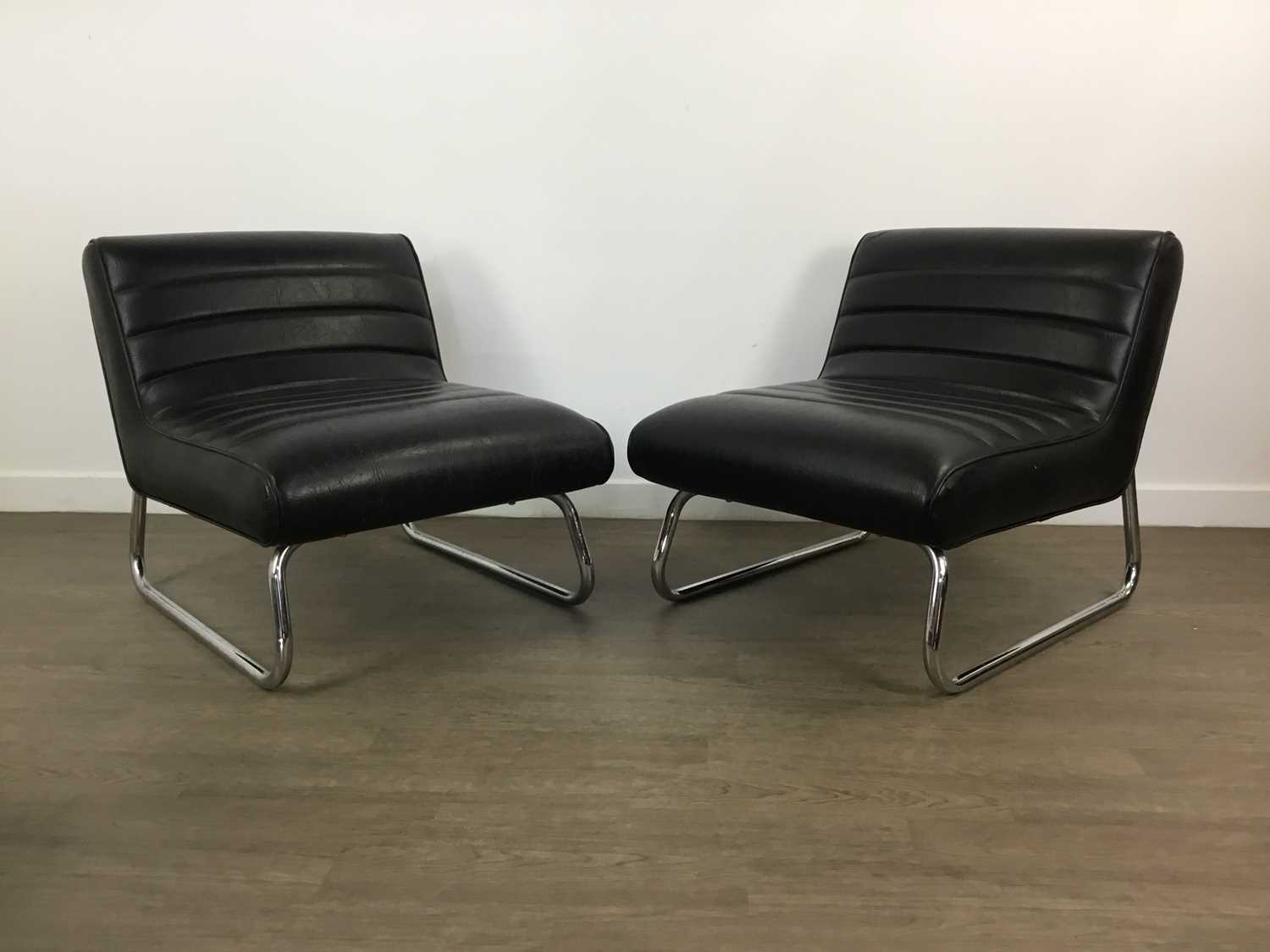 SET OF FOUR MID CENTURY LOUNGE CHAIRS, ALONG WITH A COFFEE TABLE