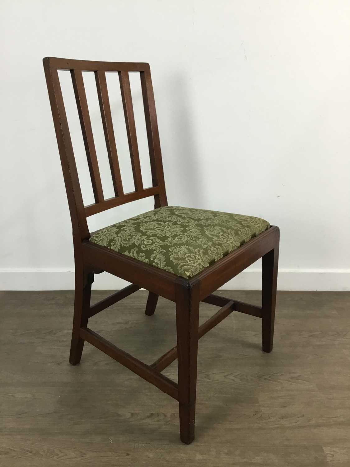 SET OF SIX GEORGE III MAHOGANY DINING CHAIRS, CIRCA 1790