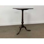 GEORGIAN MAHOGANY TILT TOP TEA TABLE,