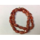 BAKELITE BEAD NECKLACE, AND TWO OTHERS