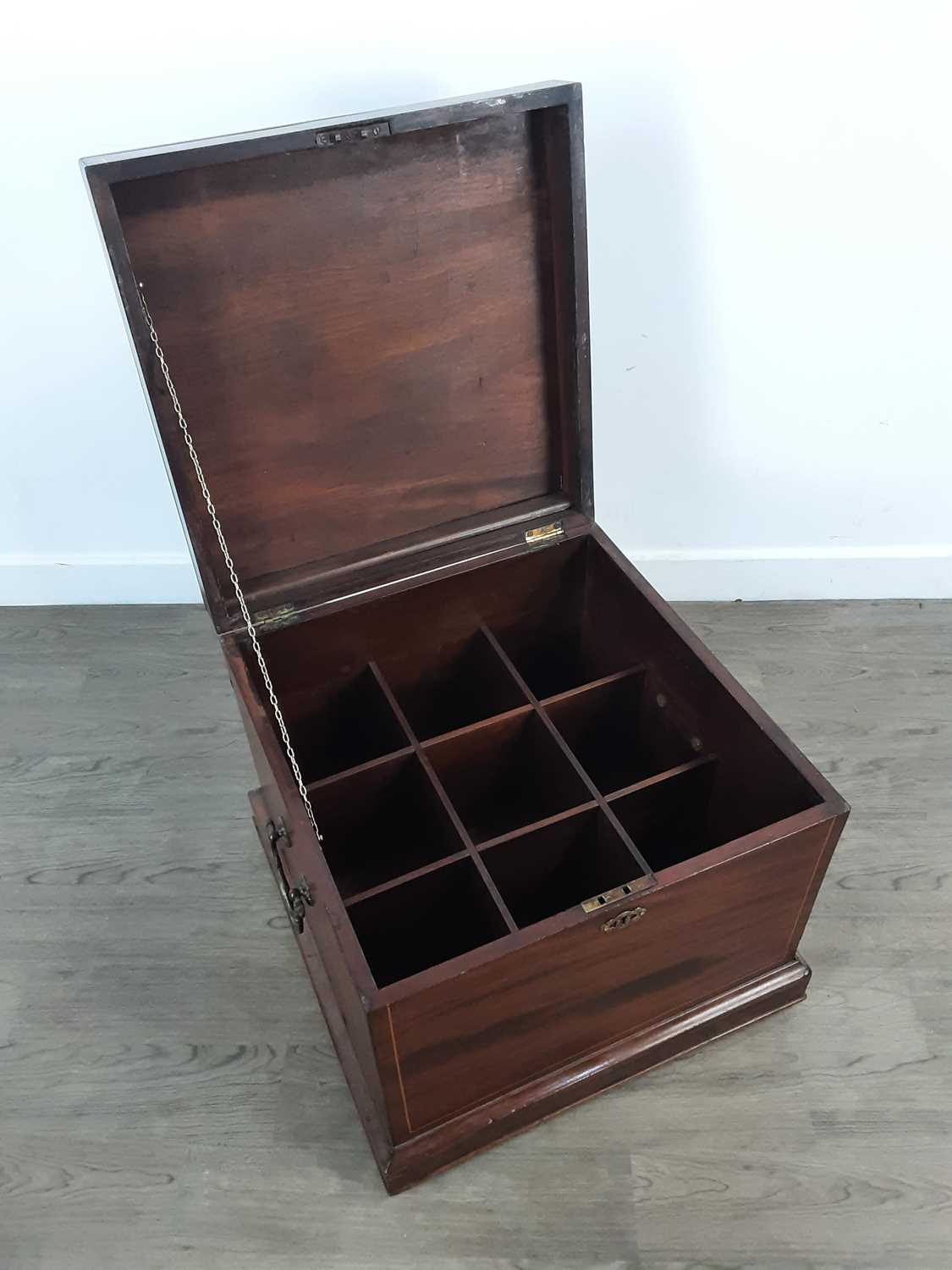 EDWARDIAN MAHOGANY CELLARETTE, - Image 2 of 2