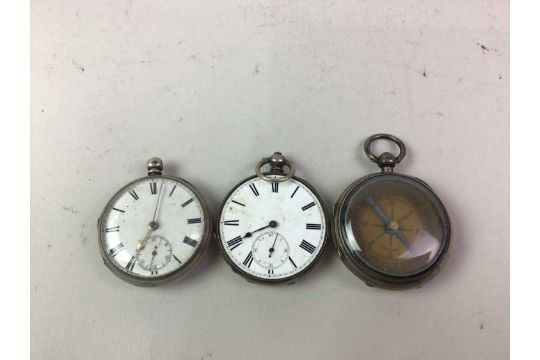 SILVER CASED TIMEPIECE, BIRMINGHAM MARKS - Image 2 of 2