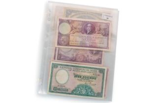 COLLECTION OF COMMERICAL AND NATIONAL COMMERCIAL BANK OF SCOTLAND BANKNOTES,