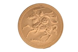 ELIZABETH II ISLE OF MAN GOLD SOVEREIGN,