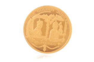 ELIZABETH II GOLD TWENTY FIVE POUND COIN 2002,