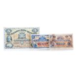 NATIONAL BANK OF SCOTLAND FIVE POUND NOTE AND OTHERS,