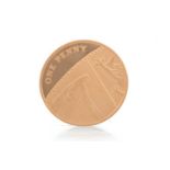 GOLD ONE PENNY COIN,