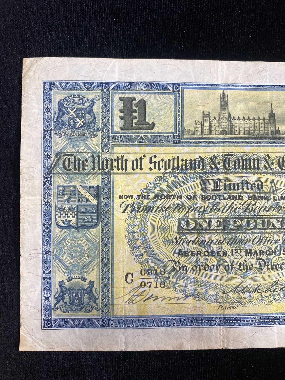 FOUR EARLY SCOTTISH BANKNOTES, - Image 7 of 10