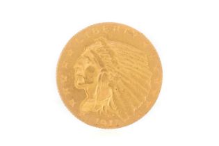 INDIAN HEAD 2/12 DOLLAR COIN 1911,