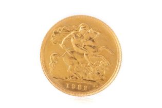 ELIZABETH II GOLD HALF SOVEREIGN 1982,