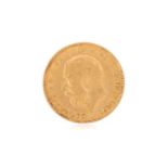 GEORGE V GOLD HALF SOVEREIGN,