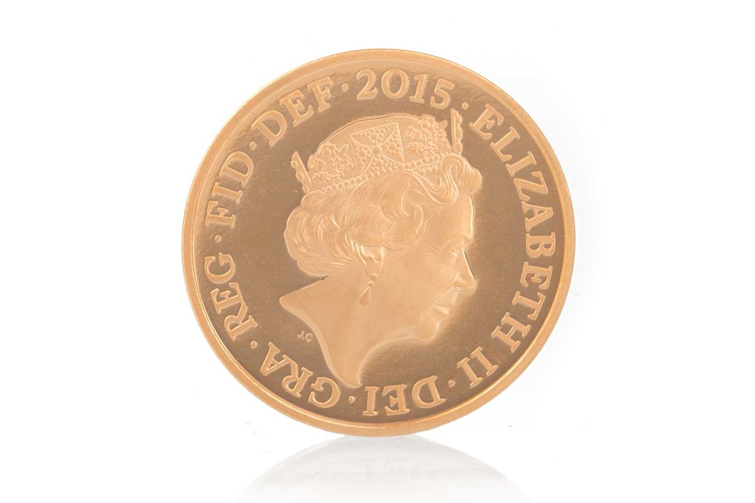 GOLD ONE PENNY COIN, - Image 2 of 2