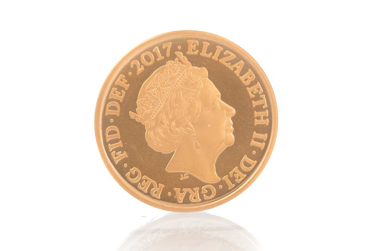 GOLD ONE PENNY COIN, - Image 2 of 2