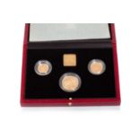 THE 1993 UNITED KINGDOM GOLD PROOF SOVEREIGN THREE COIN SET,