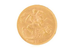 EDWARD VII GOLD SOVEREIGN 1907,